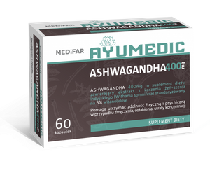 Aswagandha Ayumedic 400 mg Witanolidy 5% 60 kaps