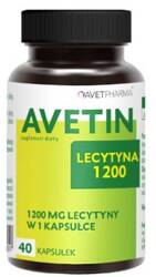 Lecytyna 1200 mg AVETIN 40 kps PAMIĘĆ KONCENTRACJA