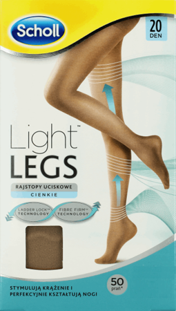 SCHOLL LIGHT LEGS RAJSTOPY UCISKOWE CIELISTE S/M