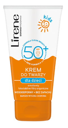 LIRENE KIDS OCHRONNY Krem do twarzy SPF 50+ DZIECI