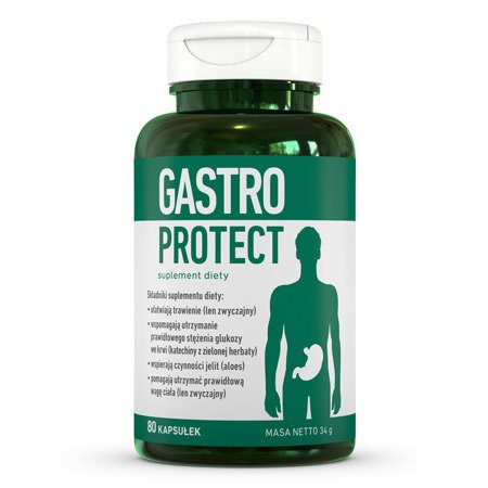 GASTRO PROTECT SIEMIĘ LNIANE ALOES I ZIELONA HERB.
