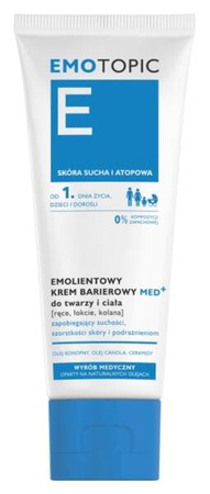EMOTOPIC EMOLIENTOWY KREM BARIEROWY MED+ do twarzy i ciała