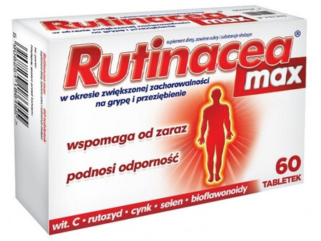 Rutinacea MAX 60 tabl. ODPORNOŚĆ Cynk Selen Vit.C 
