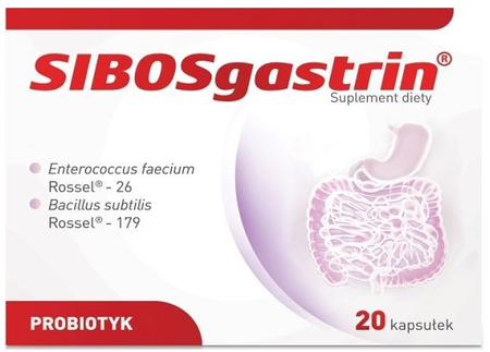 SIBOSGASTRIN PROBIOTYK flora bakteryjna 20 kaps.