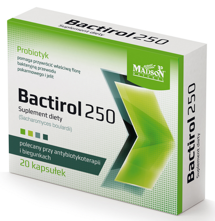 BACTIIROL 250 PROBIOTYK PRZY ANTYBIOTYKU, BIEGUNKA