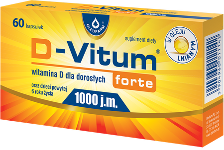 D-VITUM FORTE WITAMINA D1000 6+   W OLEJ U LNIANYM
