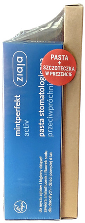 ZIAJA ACTIV pasta przeciwpróchnicza + szczoteczka