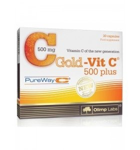 OLIMP Gold Vit C 500mg plus, Pure Way witamina C 