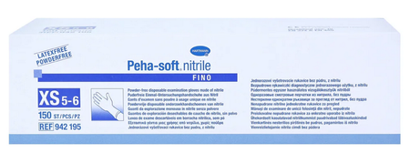 HARTMANN RĘKAWICE NITYRLOWE PEHA-SOFT XS 150 szt