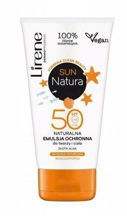 LIRENE SUN NATURA KIDS emulsja ochronne SPF50+ EKO
