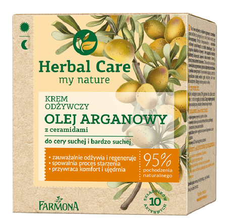 HERBAL CARE KREM ODŻYWCZY OLEJ ARGANOWY CERAMIDY