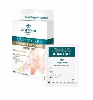 LANGSTEINE Plastry NA ODCISKI Z KWASEM SALICYLOWYM