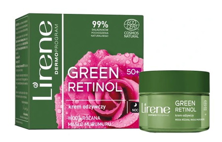 LIRENE GREEN RETINOL KREM ODŻYWCZY 50+ NA NOC 50ML