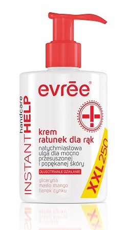 EVREE INSTANT HELP KREM RATUNEK DLA RĄK 250 ml
