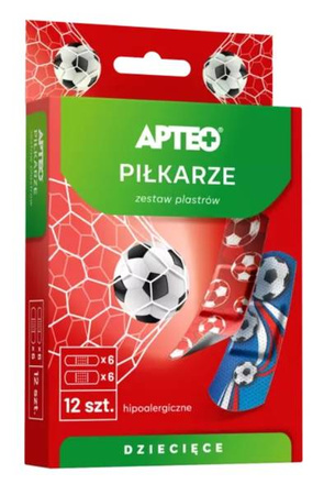 PLASTRY OPATRUNKOWE  DLA DZIECI 12 szt PIŁKARZE