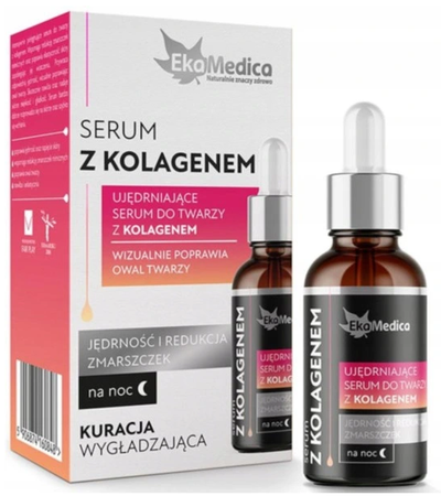EKAMEDICA SERUM UJEDRNIAJĄCE Z KOLAGENEM DO TWARZY