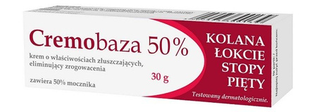 CREMOBAZA MOCZNIK 50% krem ZŁUSZCZAJĄCY NAGNIOTKI