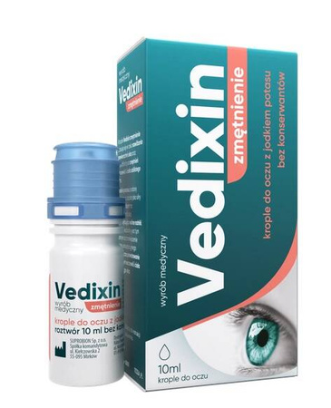  VEDIXIN ZMĘTNIENIE krople do oczu jodek potasu