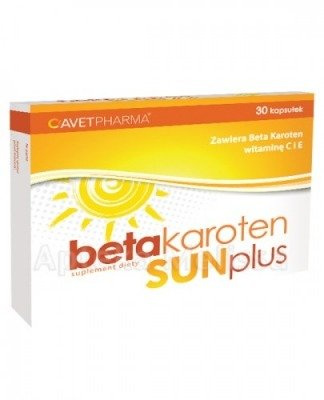 BETA KAROTEN SUNPLUS SOLAR 30 kaps.  WITAMINA C E
