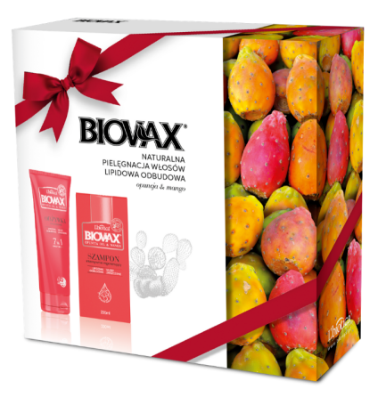 ZESTAW BIOVAX OPUNCJA MANGO Szampon + Odżywka 