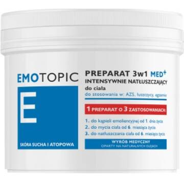EMOTOPIC PREPARAT 3w1 INTENSYWNIE NATŁUSZCZAJĄCY MED+ do ciała