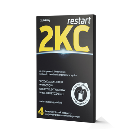 2KC RESTART PO Alkoholu Kaca 4 SASZETKI 4 sztuki