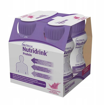 Nutridrink PROTEIN o smaku OWOCE LEŚNE 4 x 125 ml