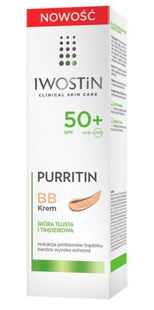 IWOSTIN PURRITIN BB  SPF 50+ KREM NA TRĄDZIK
