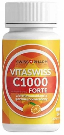 VITASWISS Witamina C 1000 forte BIOFLAWONAIDY 60tb