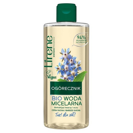 Lirene Bio Woda micelarna OGÓRECZNIK cera sucha