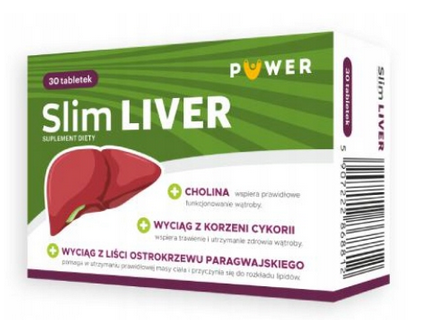 SLIM LIVER Zdrowa Wątroba Odchudzanie 30tabl