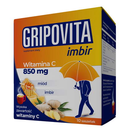 GRIPOVITA IMBIR WITAMINA C MIÓD NA PRZEZIĘBIENIE
