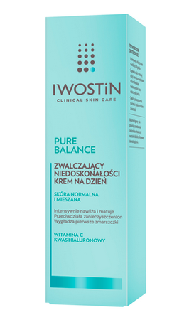 IWOSTIN PURE BALANCE KREM NIEDOSKONAŁOŚCI NA DZIEŃ