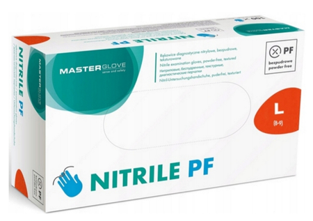 Rękawiczki nitrylowe kosmetyczne MasterGlove-L-100