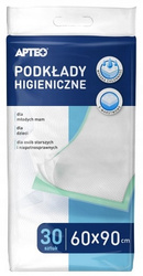 PODKŁADY HIGIENICZNE NA ŁÓŻKO APTEO 60X90 30 sztuk