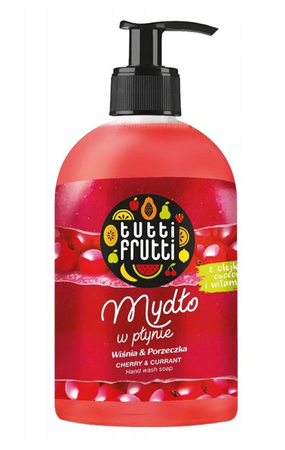 TUTTI FRUTTI MYDŁO W PŁYNIE WIŚNIA PORZECZKA 500ml