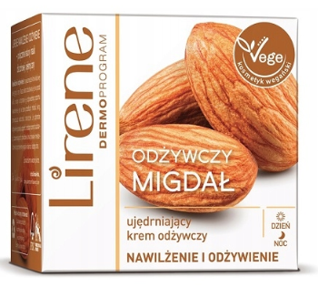LIRENE ODŻYWCZY MIGDAŁ KREM NAWILZAJĄCY DZIEŃ NOC