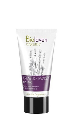 BIOLAVEN SYLVECO KREM DO TWARZY NA NOC LAWENDOWY