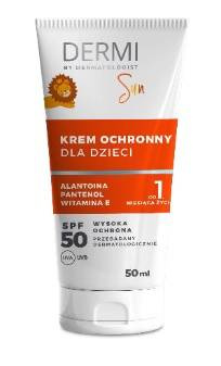 DERMI KREM OCHRONNY do twarzy SPF 50+ dla DZIECI