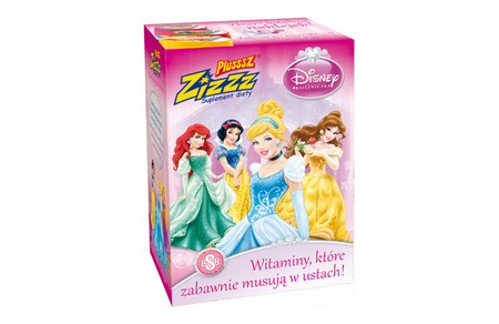 Plusssz Zizzz DISNEY witaminy POZIOMKA 50 sztuk