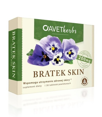 BRATEK SKIN zdrowa i gładka cera WITAMINA A 30tabl