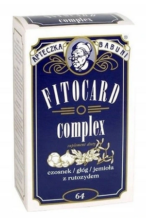 FITOCARD CZOSNEK GŁÓG JEMIOŁA RUTOZYD W KAPSUŁKACH