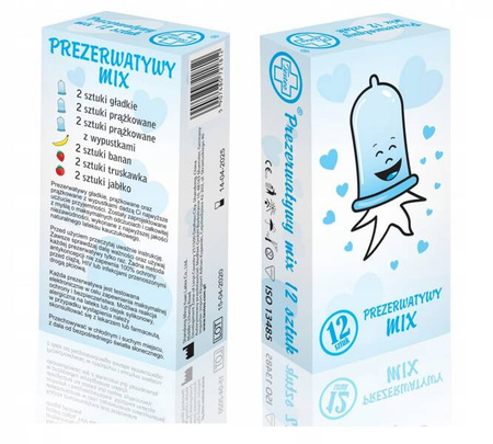 Testeo prezerwatywy lateksowe MIX 12 sztuk