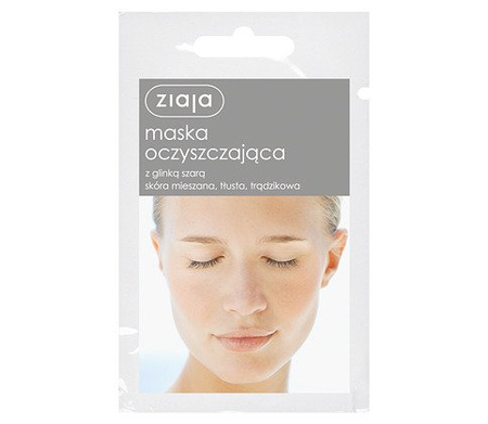ZIAJA MASKA OCZYSZCZAJĄCA Z GLINKĄ SZARĄ