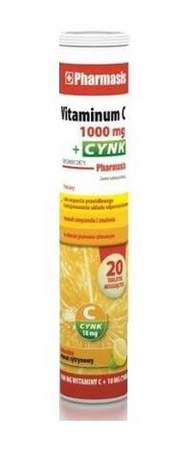 Pharmasis Witamina C 1000 + CYNK tabletki musujące