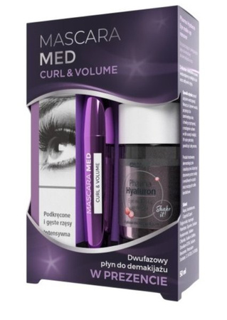 Mascara Med CURL & VOLUME tusz do rzęs + PŁYN
