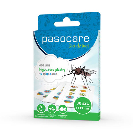 PASOCARE Plastry łagodzące na ukąszenia komarów 