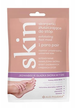 SKIN Skarpetki złuszczające do stóp gładka skóra