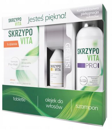 ZESTAW SKRZYPOVITA SZAMPON OLEJEK TABLETKI