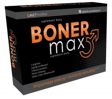 BONER MAX L-ARGININA MACA ŻEŃ SZEŃ TRIBULUS SELEN